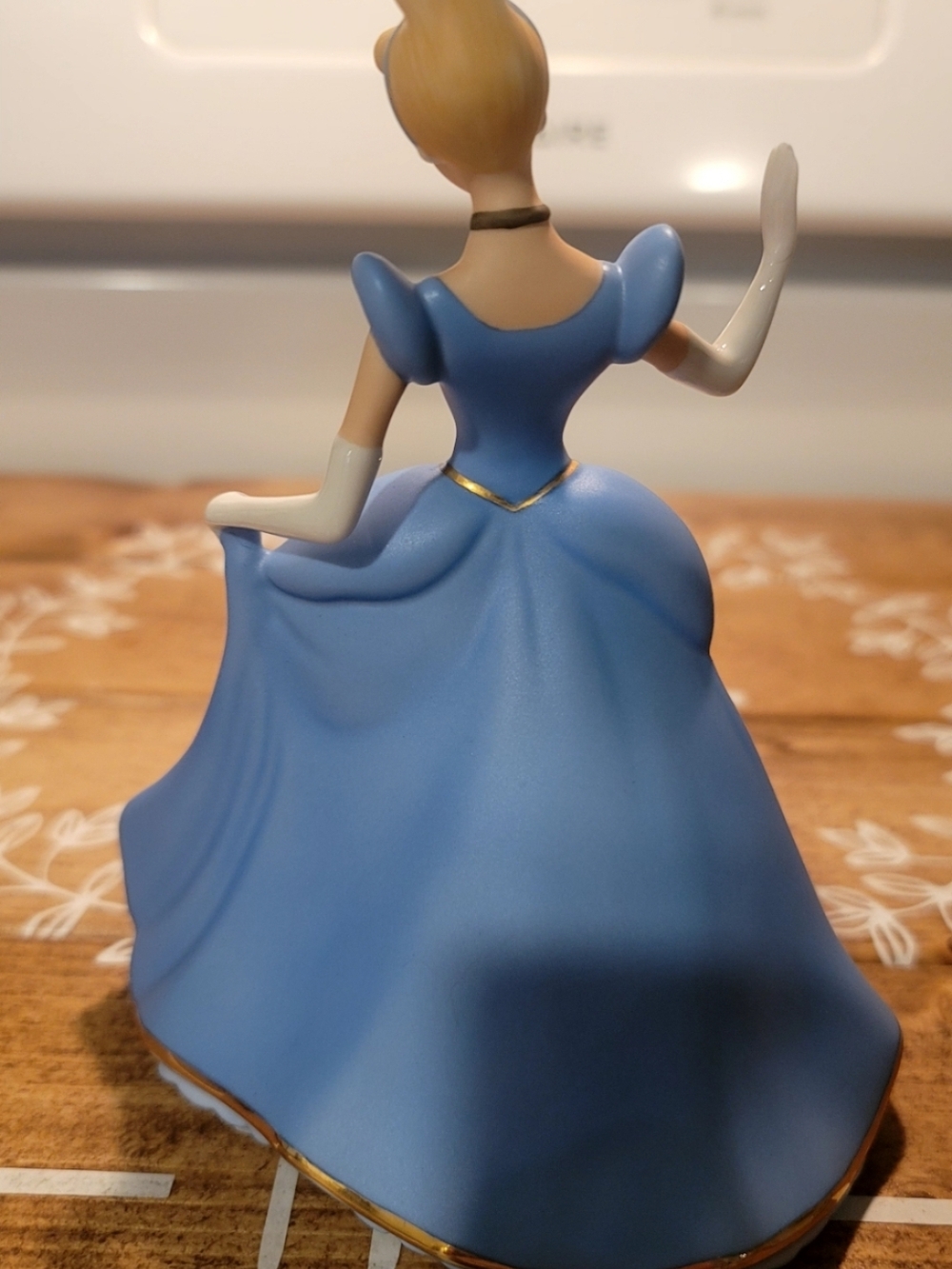 Disney Blue Cinderella Ceramic Figurine The Bradford Exchange - Picture 2 of 3